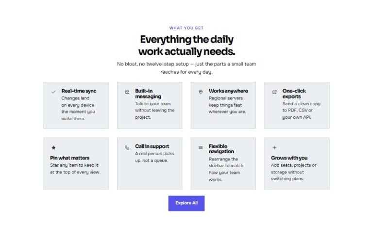 Compact Icon Feature Grid preview