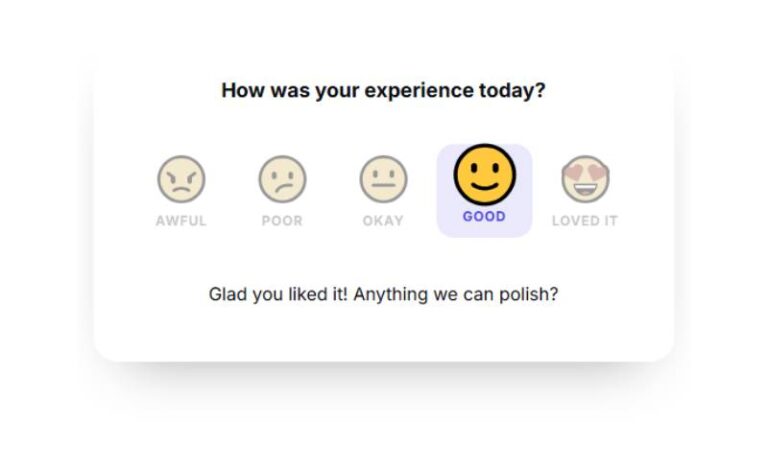 Emoji Feedback Scale preview