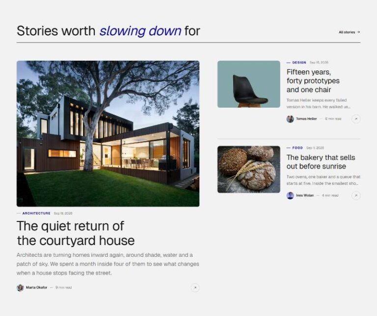 Editorial Hover Cards preview