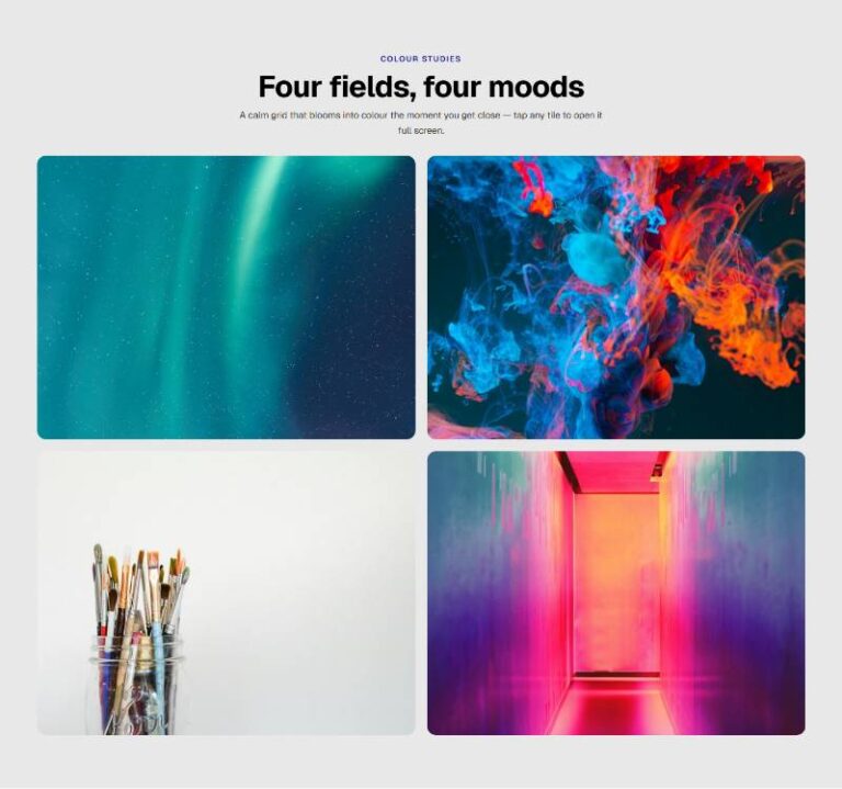 Color Bloom Grid Gallery preview