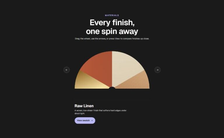 Material Swatch Dial preview