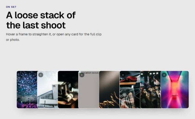 Overlapping Media Reel preview