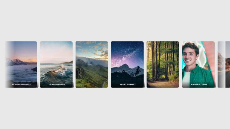 Parallax Filmstrip Wall preview