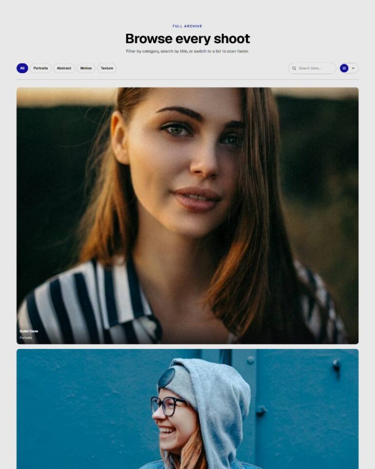 Searchable Filter Gallery preview