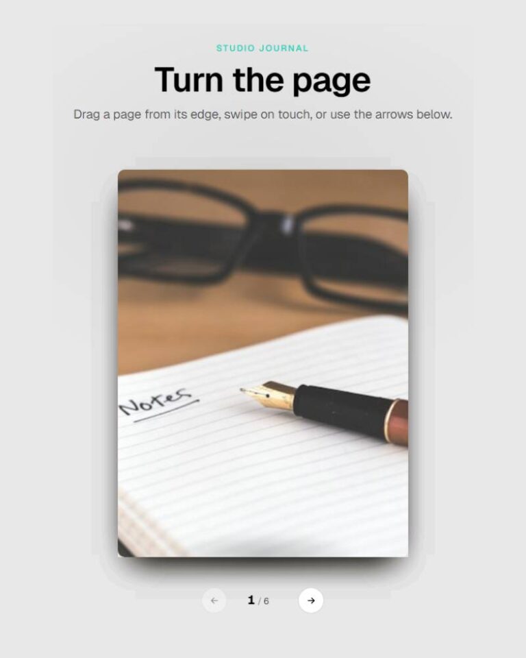 Page Flip Book preview