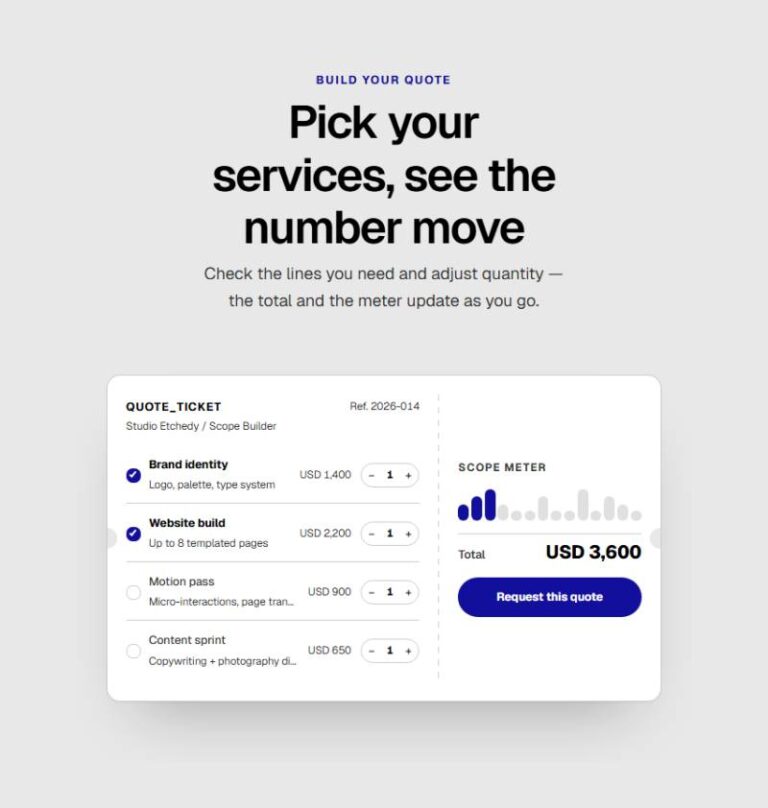 Service Quote Ticket preview