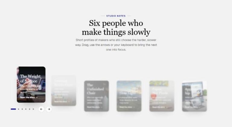 Curved Editorial Focus Carousel preview