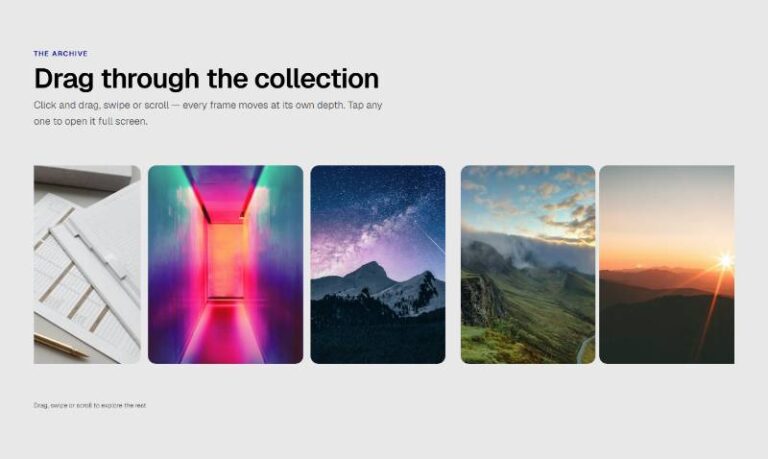 Parallax Drag Gallery preview