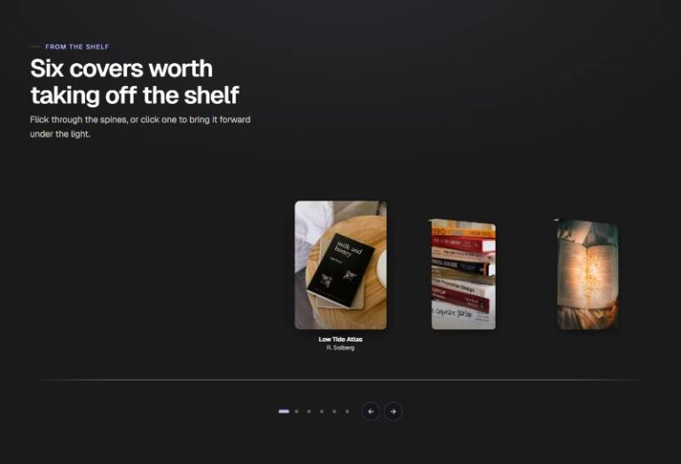 Realistic 3D Bookshelf Carousel preview