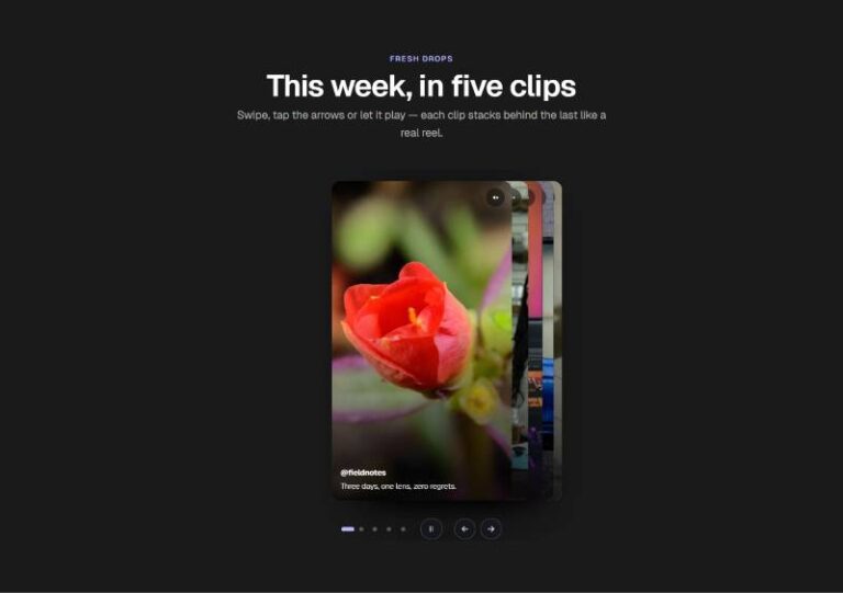 Short-Form Video Slider preview