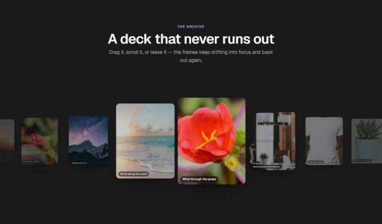 WebGL Endless Media Carousel preview