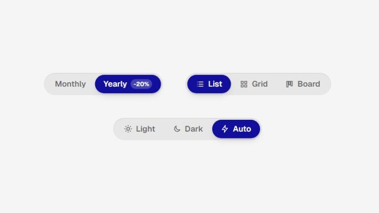 Segmented Pill Switch preview