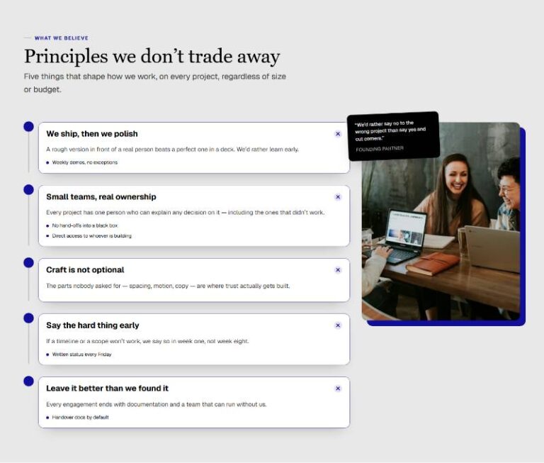 Values Rail About preview