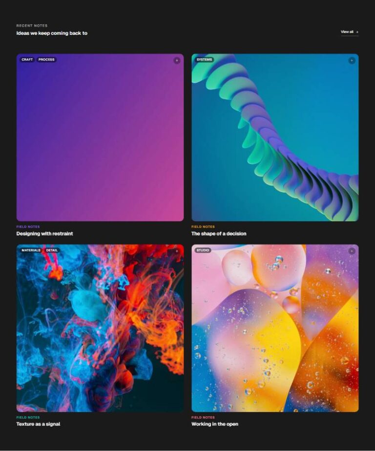 Aurora Topic Grid preview