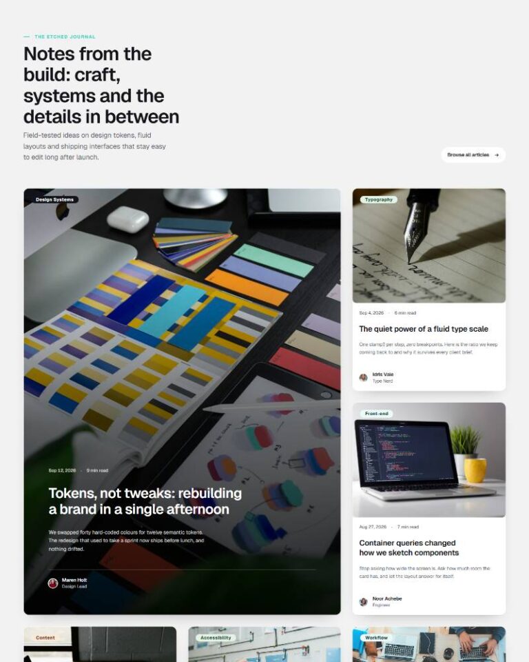 Blog Card Grid preview
