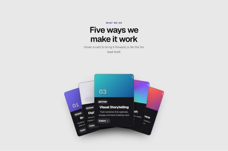 Floating Card Fan preview