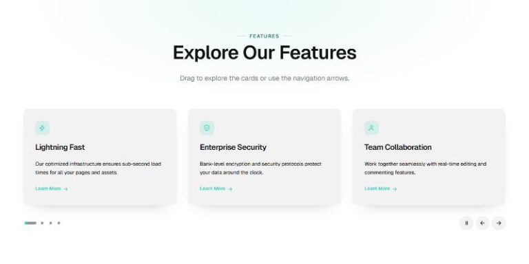 Content Cards Slider preview