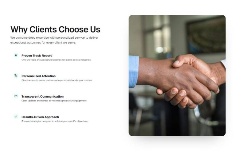 Why Choose Us Section preview