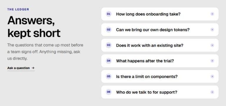 Split Ledger FAQ preview