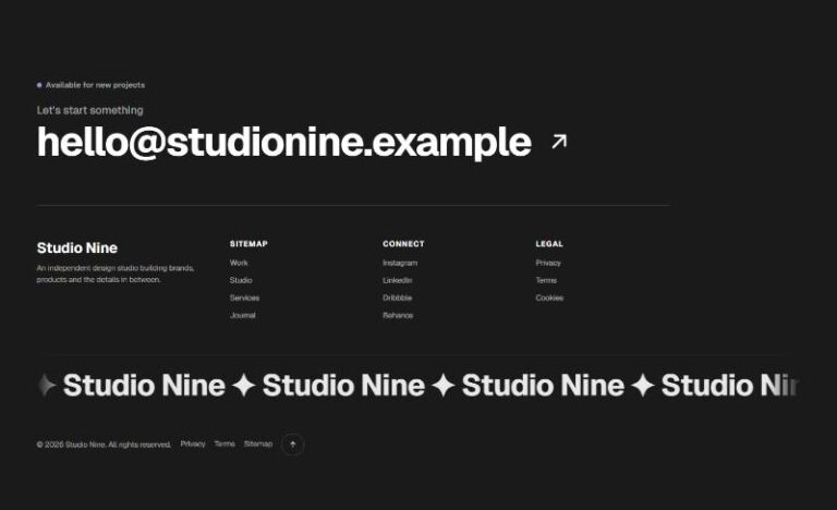 Magnetic Footer preview