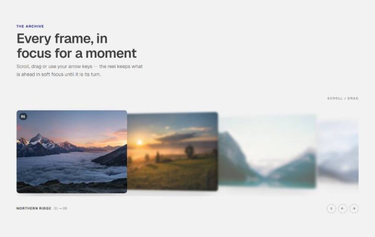 Receding Focus Filmstrip preview