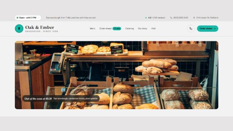 Local Business Header preview
