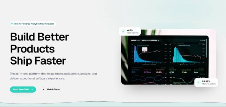 Modern SaaS Hero preview