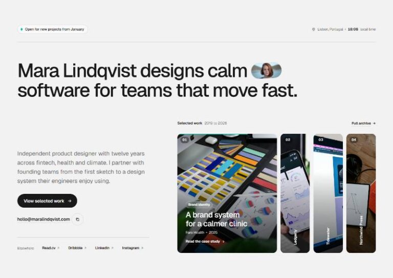 Portfolio Personal Hero preview