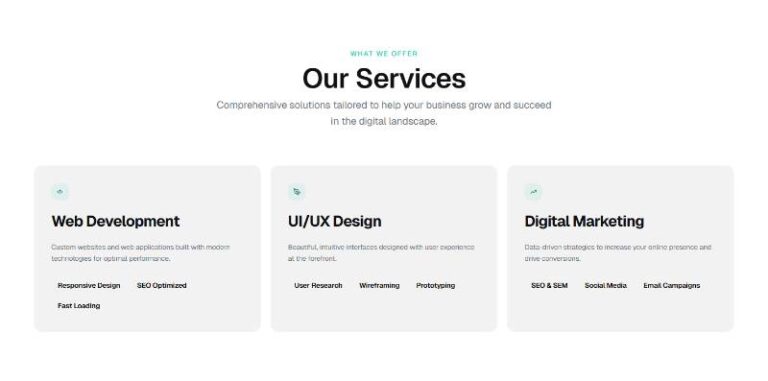 Services Icon Cards preview