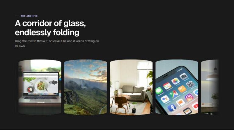 Folding Glass Image Ticker preview