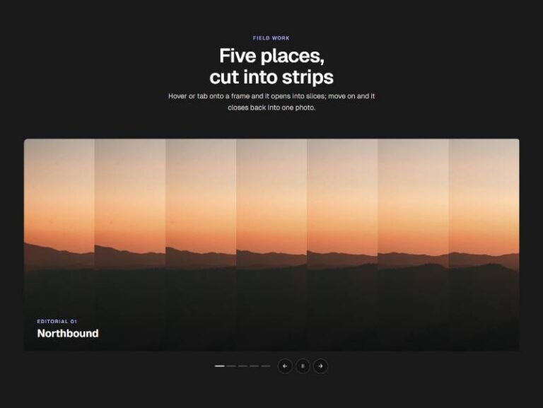 Hover Slice Carousel preview