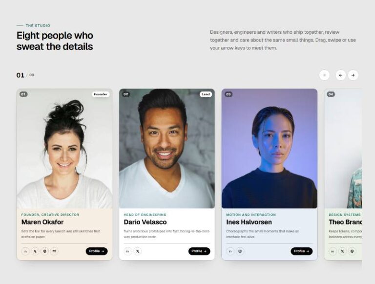 Team Member Carousel preview