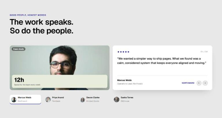 Testimonial Showcase Tabs preview
