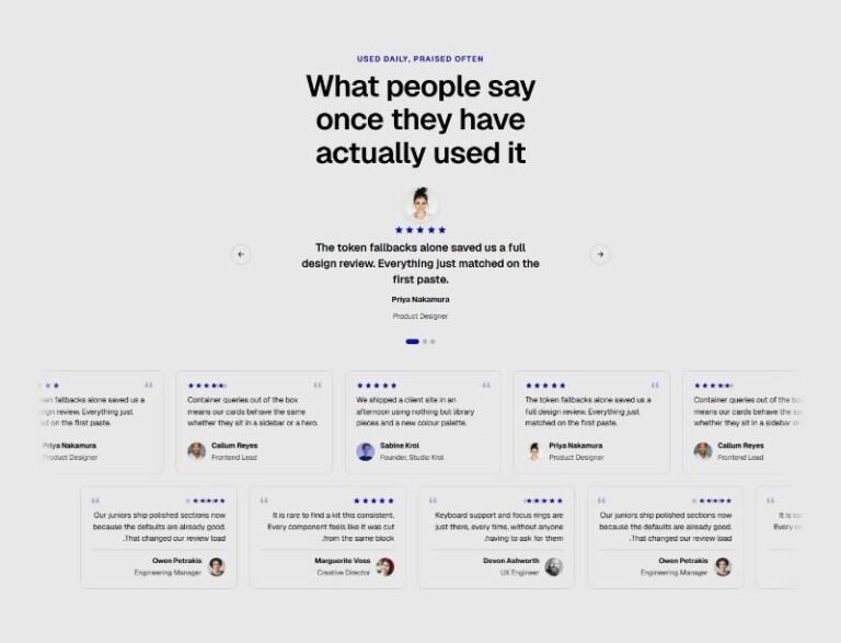 Testimonial Spotlight Wall preview