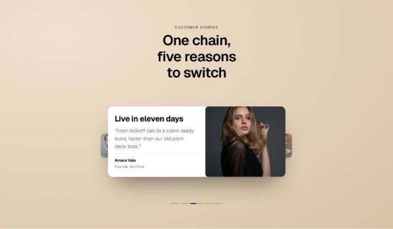 Testimonial Story Chain preview