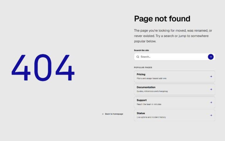 Kinetic 404 Page preview