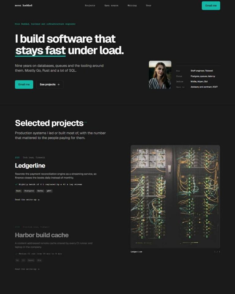 Build Log Developer Portfolio preview