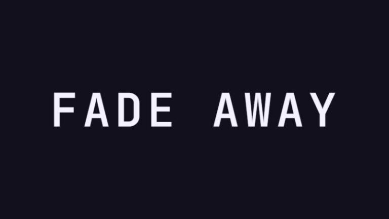 Dissolve - Fading Text preview