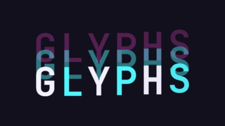 Glyph-Rain - Falling Letters Text preview