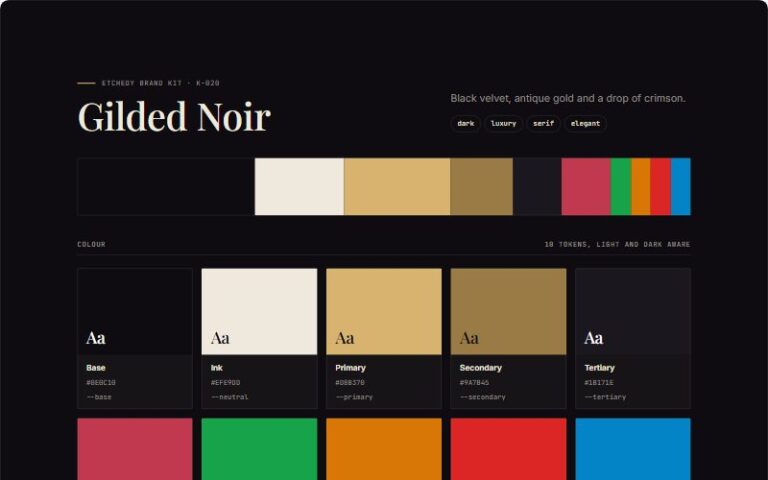 Gilded Noir preview