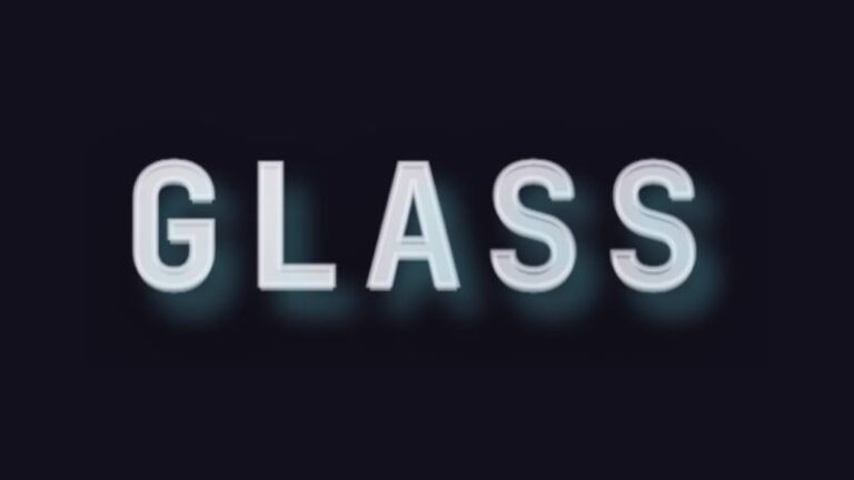 Glass-Type - Frosted Glass Text preview