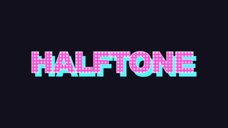 Ben-Day - Halftone Text preview
