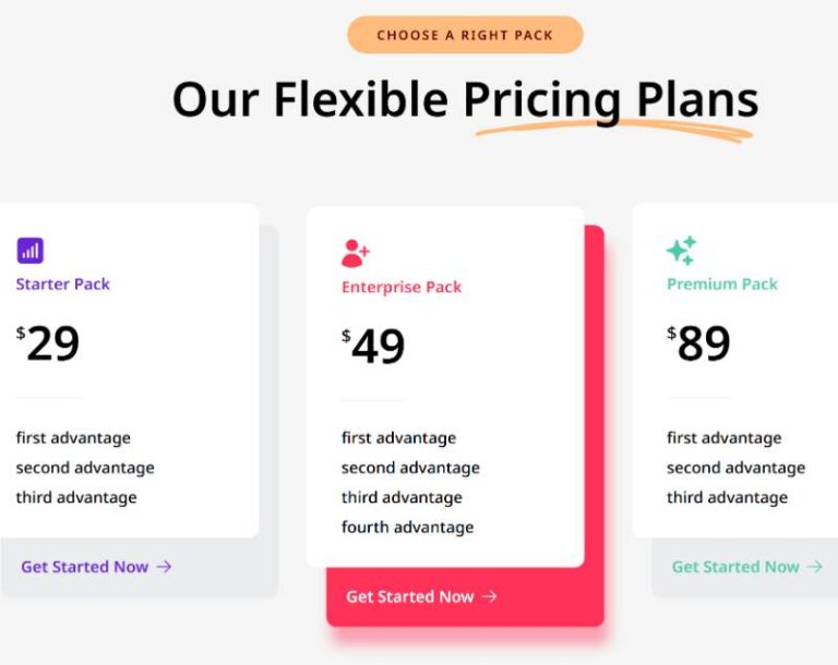 Layered Pricing Card preview