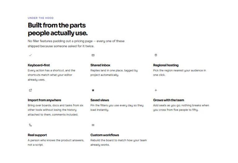 Mixed Width Feature Grid preview