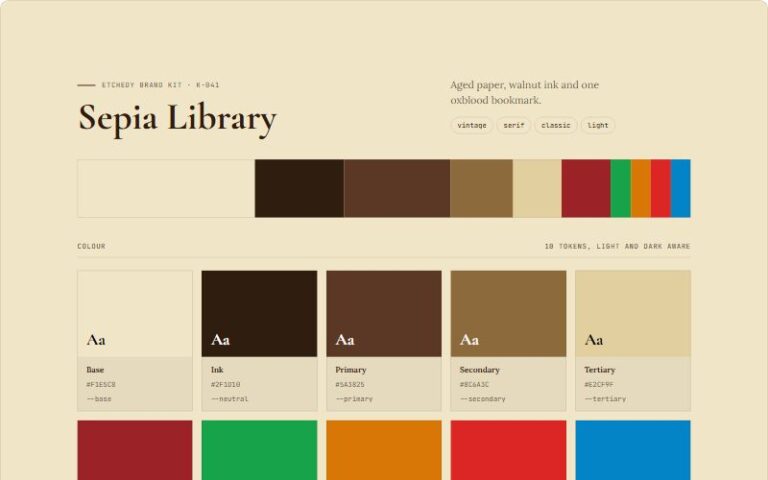 Sepia Library preview