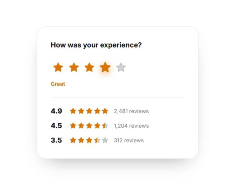 Star Rating Input preview