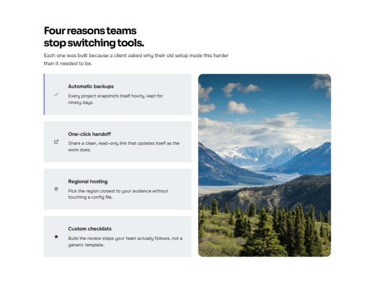 Tabbed Feature Showcase preview