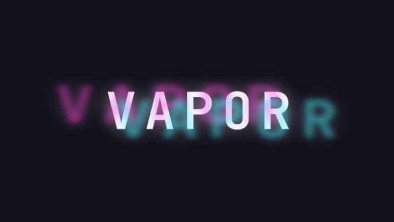 Vapor-Trail - Vaporwave Trail Text preview